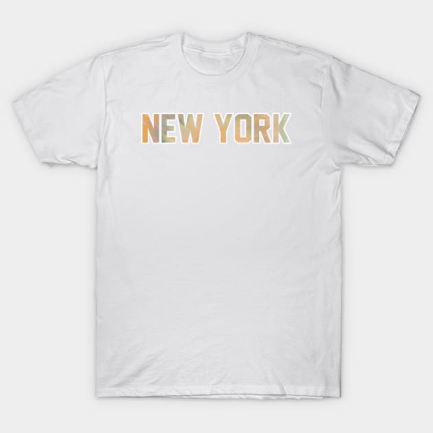 New York Pastel Tie dye T-Shirt by maccm